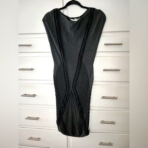 🆕 Max Studio knit dress in dark gray size smalll
